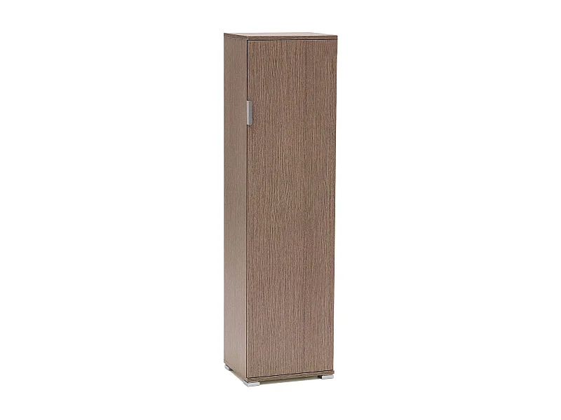 MilaniHome.it - armadiettto un anta 4 ripiani per soggiorno cucina bagno fatto in Italia cm 40x33x151 hdi coloreRovere grigio