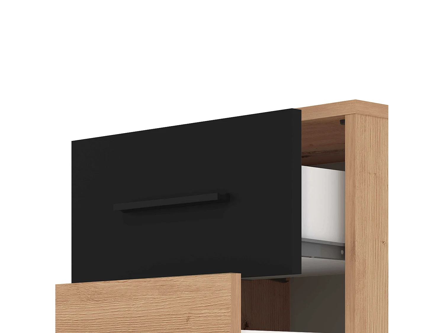 comodino due cassetti moderno minimal in legno di design moderno industrial cm 42 x 33,2 x 42,1 h