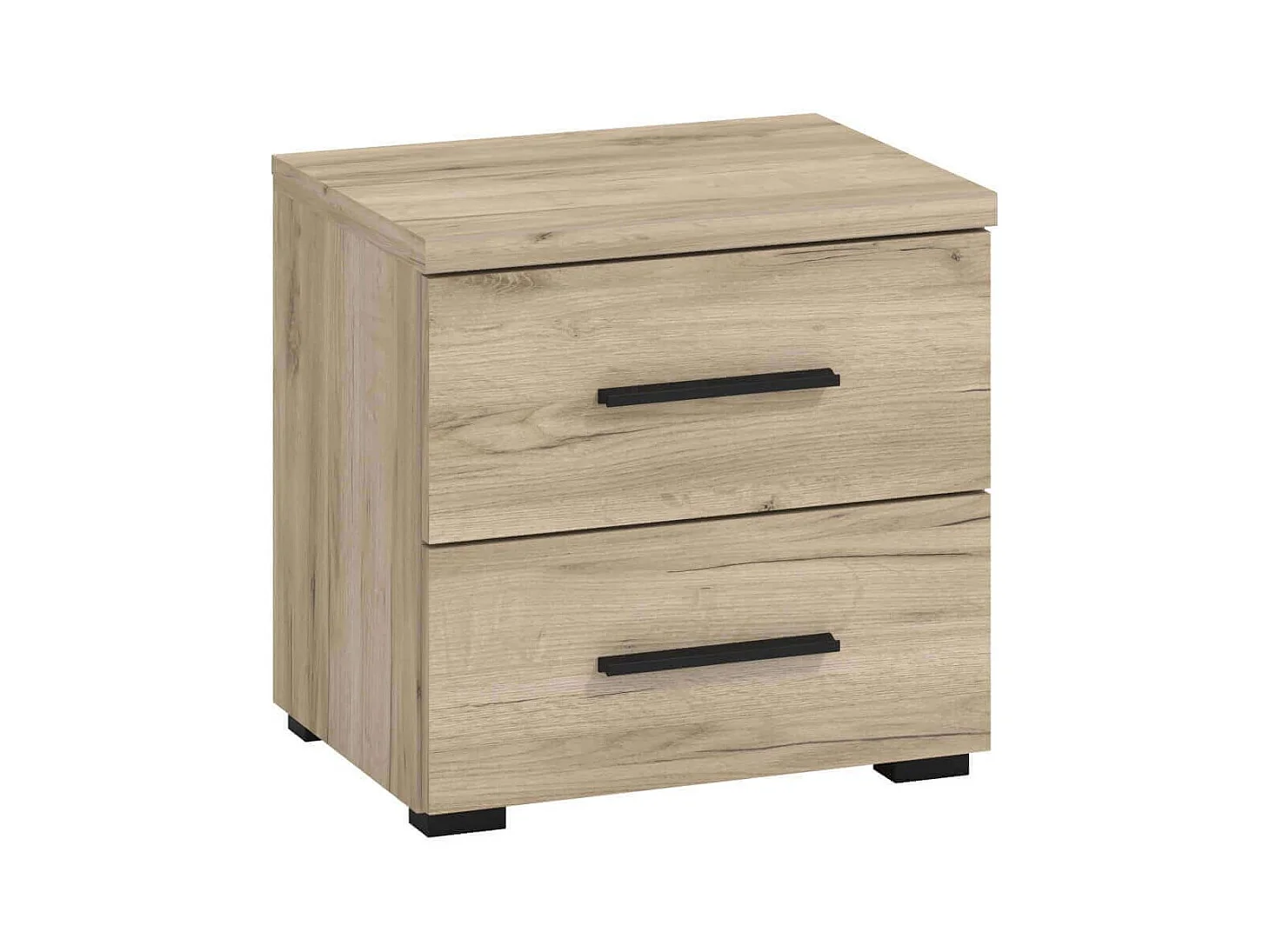 comodino moderno 3 cassetti di design moderno industrial cm 44,5 x 33,5 x 43 h