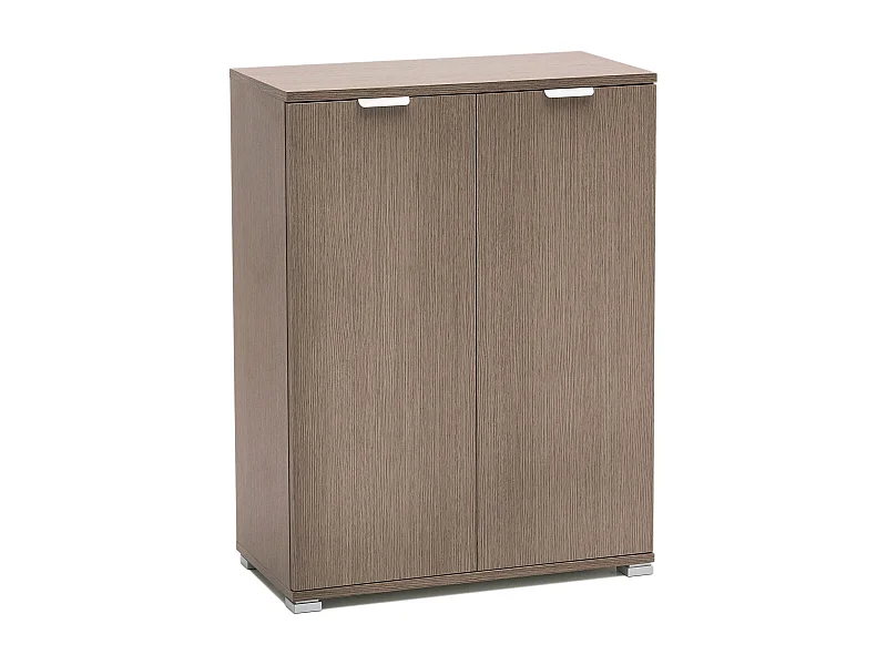 MilaniHome.it - armadietto 2 ante per soggiorno cucina bagno fatto in Italia cm 60x38x85 hdi coloreRovere grigio