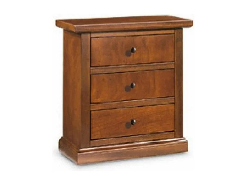 MilaniHome.it - Comodino In Legno Massello 60x35x64di coloreTinta noce