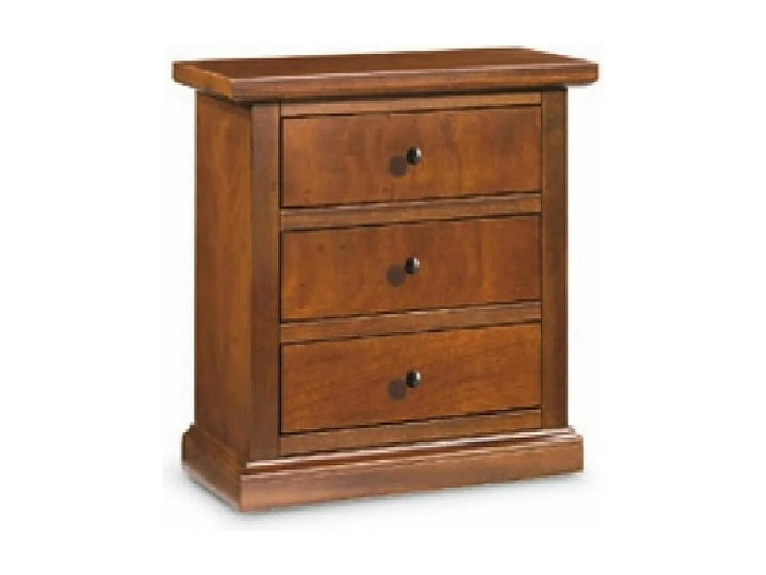 MilaniHome.it - Comodino In Legno Massello 60x35x64di coloreTinta noce