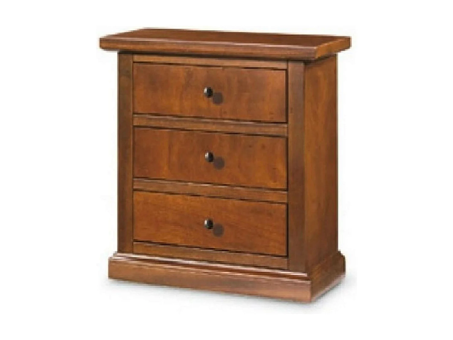 MilaniHome.it - Comodino In Legno Massello 60x35x64di coloreTinta noce