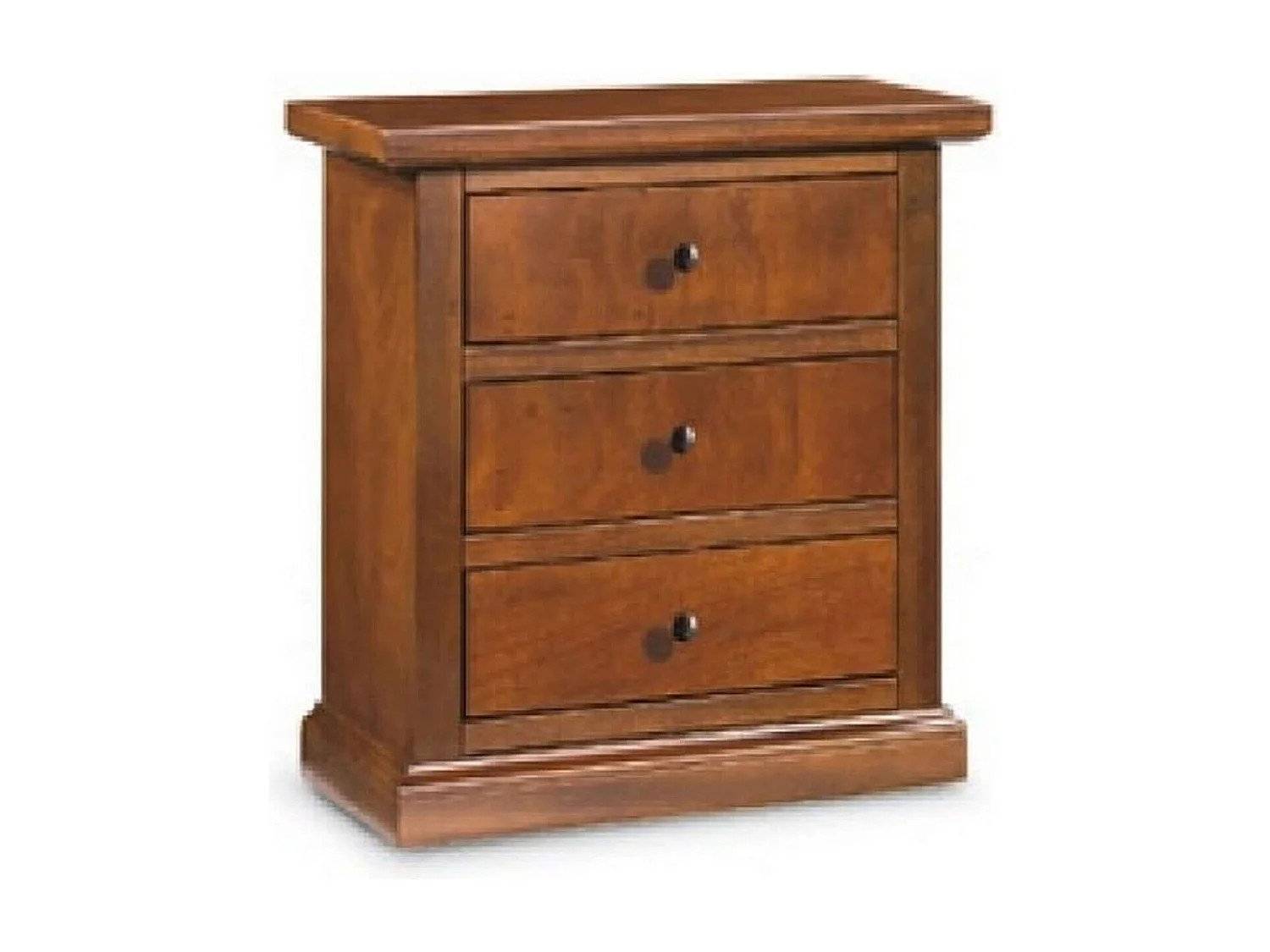 MilaniHome.it - Comodino In Legno Massello 60x35x64di coloreTinta noce