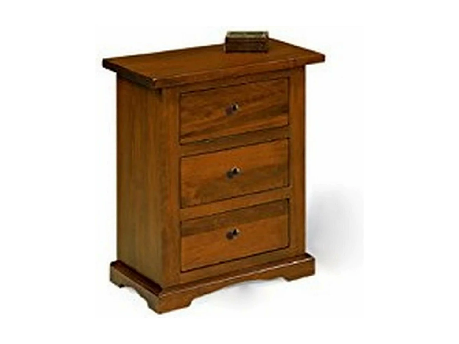 MilaniHome.it - Comodino In Legno Massello 60x35x70di coloreTinta noce