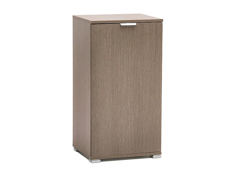 MilaniHome.it - armadietto un anta per soggiorno cucina bagno fatto in Italia cm 45x38x85 hdi coloreRovere grigio