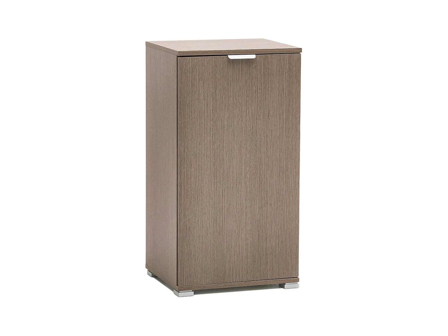 MilaniHome.it - armadietto un anta per soggiorno cucina bagno fatto in Italia cm 45x38x85 hdi coloreRovere grigio