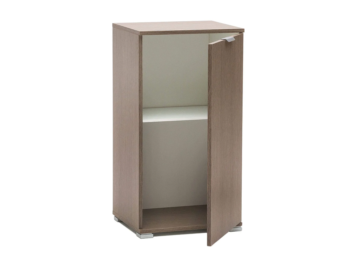 MilaniHome.it - armadietto un anta per soggiorno cucina bagno fatto in Italia cm 45x38x85 hdi coloreRovere grigio