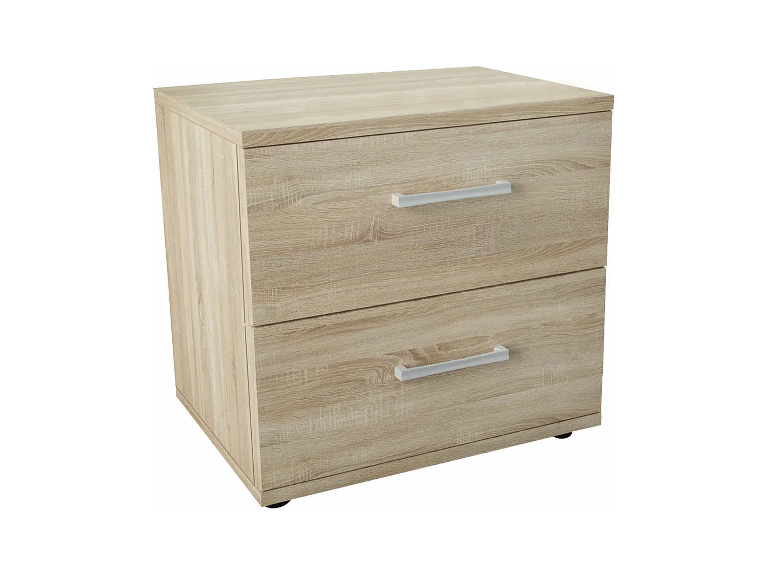 MilaniHome.it - comodino 2 cassetti moderno di design moderno contemporaneo cm 44,5 x 35 x 43,5 hdi coloreQuercia Chiaro