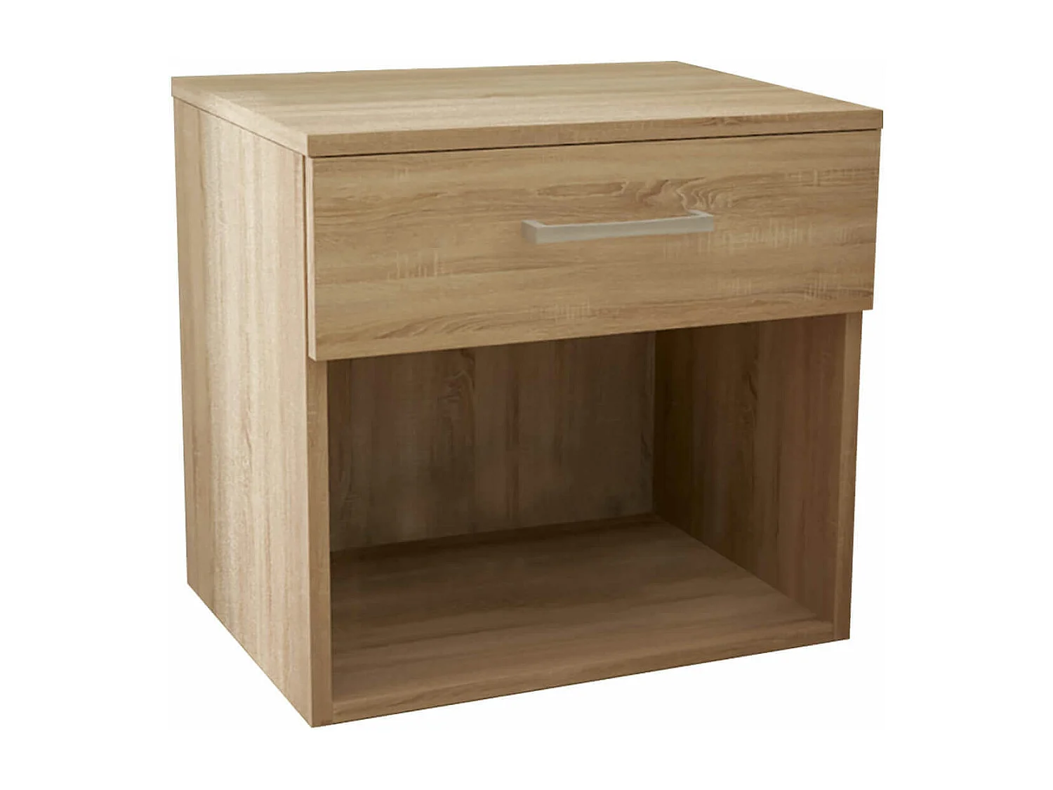 MilaniHome.it - comodino un cassetto e un vano di design moderno contemporaneo cm 44,5 x 35 x 43,5 hdi coloreQuercia Chiaro