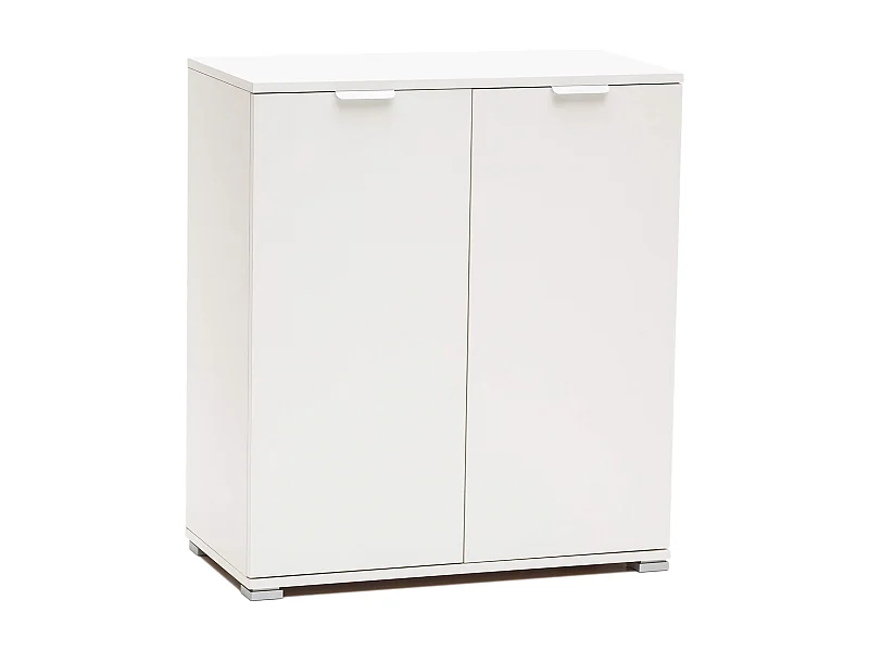 MilaniHome.it - armadietto con 2 ante per soggiorno cucina bagno fatto in Italia cm 75x38x85 hdi coloreBianco