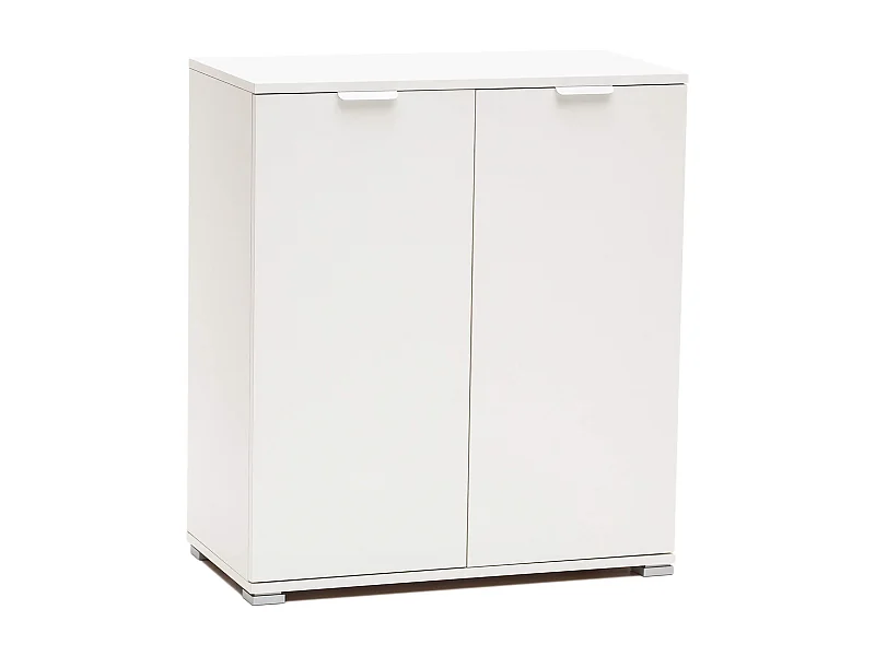 MilaniHome.it - armadietto con 2 ante per soggiorno cucina bagno fatto in Italia cm 75x38x85 hdi coloreBianco