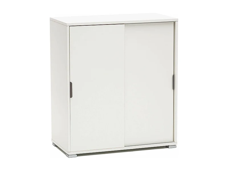 MilaniHome.it - armadietto con 2 ante per soggiorno cucina bagno fatto in Italia cm 75x38x85 hdi coloreBianco