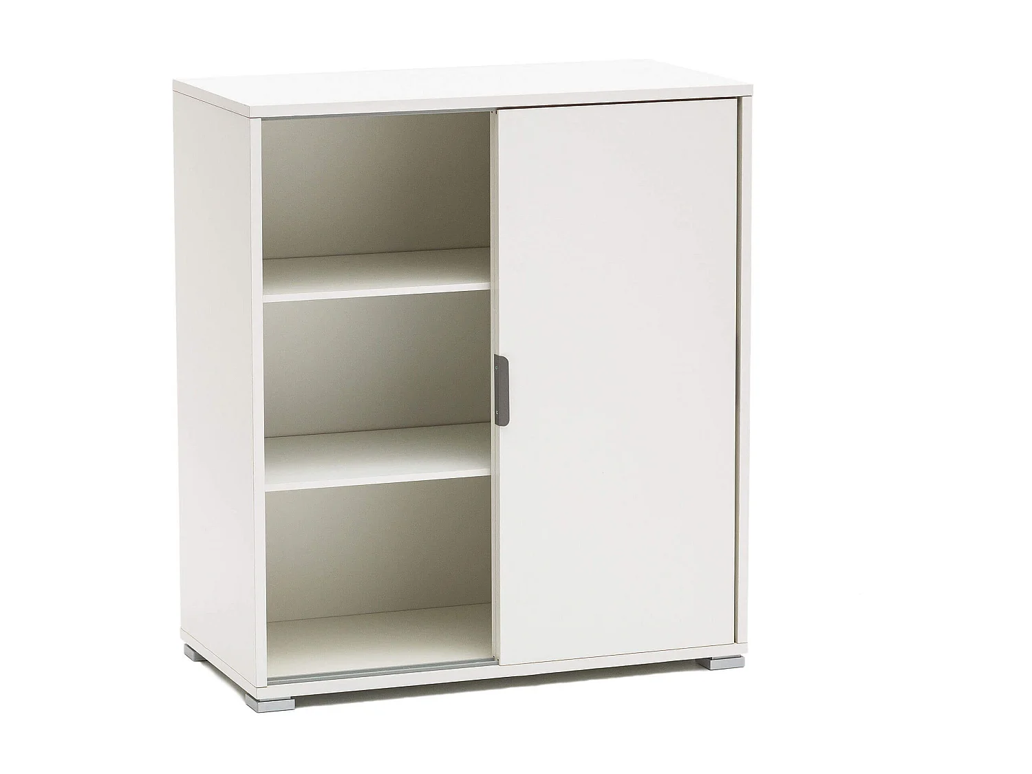 MilaniHome.it - armadietto con 2 ante per soggiorno cucina bagno fatto in Italia cm 75x38x85 hdi coloreBianco