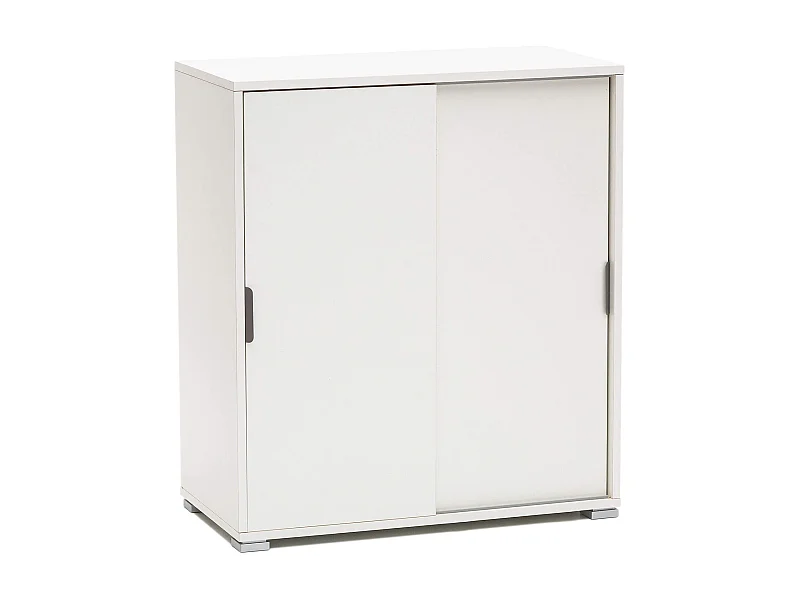 MilaniHome.it - armadietto con 2 ante per soggiorno cucina bagno fatto in Italia cm 75x38x85 hdi coloreBianco