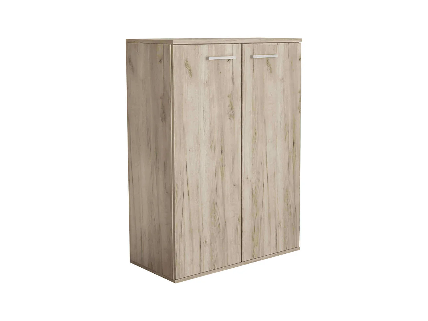 MilaniHome.it - armadietto con 2 ante per soggiorno cucina bagno cm 83 x 36 x 71 hdi coloreRovere grigio