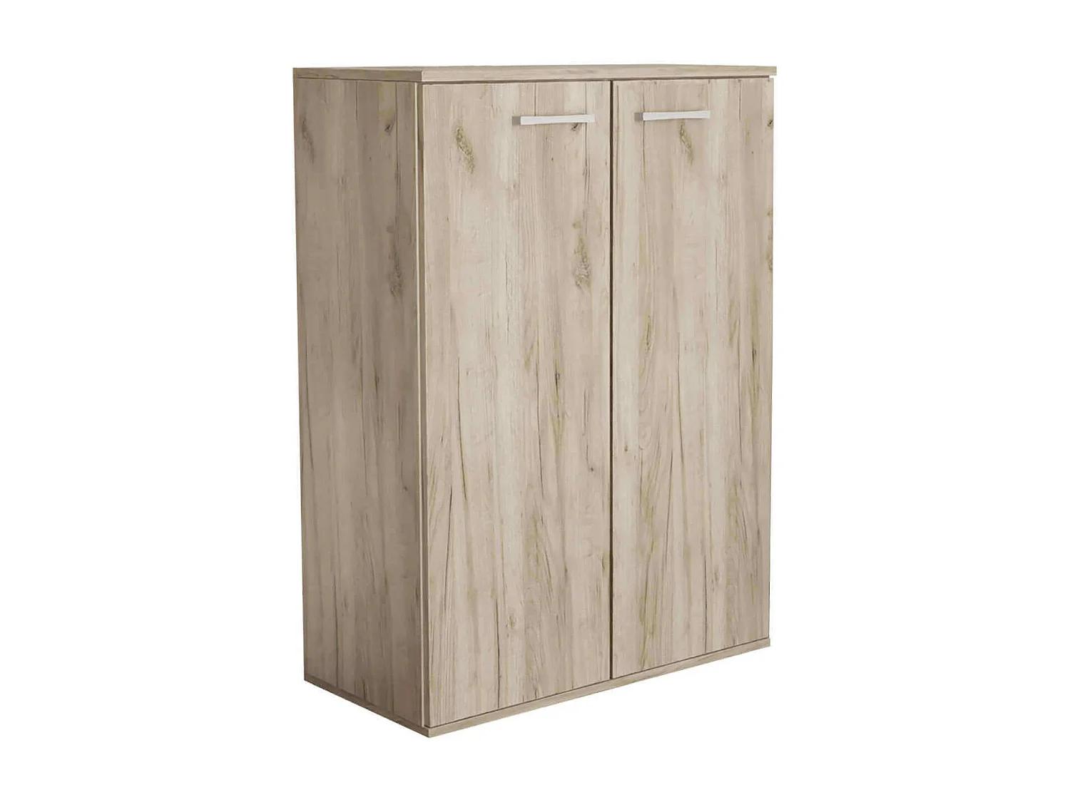 MilaniHome.it - armadietto con 2 ante per soggiorno cucina bagno cm 83 x 36 x 71 hdi coloreRovere grigio