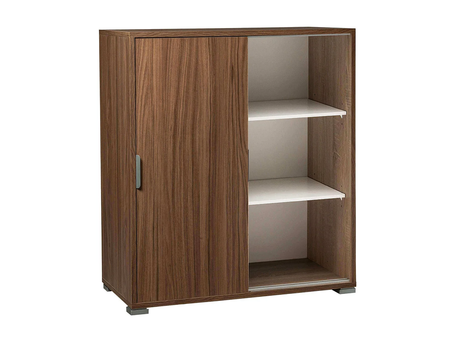 MilaniHome.it - armadietto con 2 ante per soggiorno cucina bagno fatto in Italia cm 75x38x85 hdi coloreMarrone