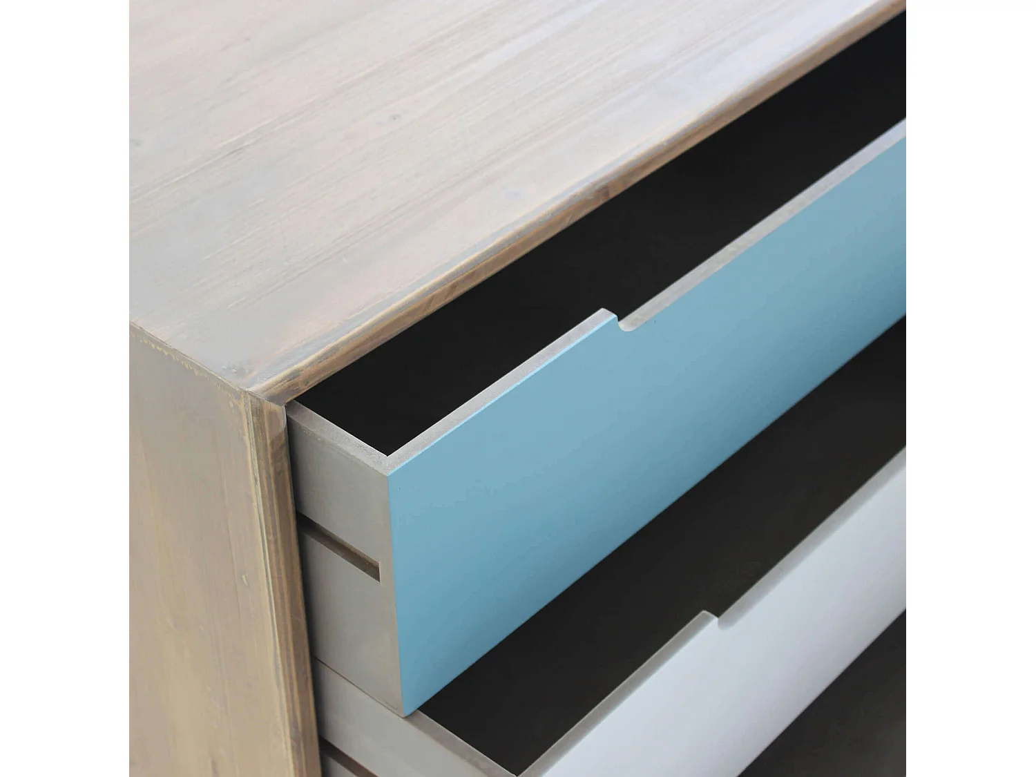 MilaniHome.it - Mobile 3 Cassetti 80x35,5x66,5 Per Interno Camera Cameretta Salotto Ingresso Cucinadi coloreMulticolor