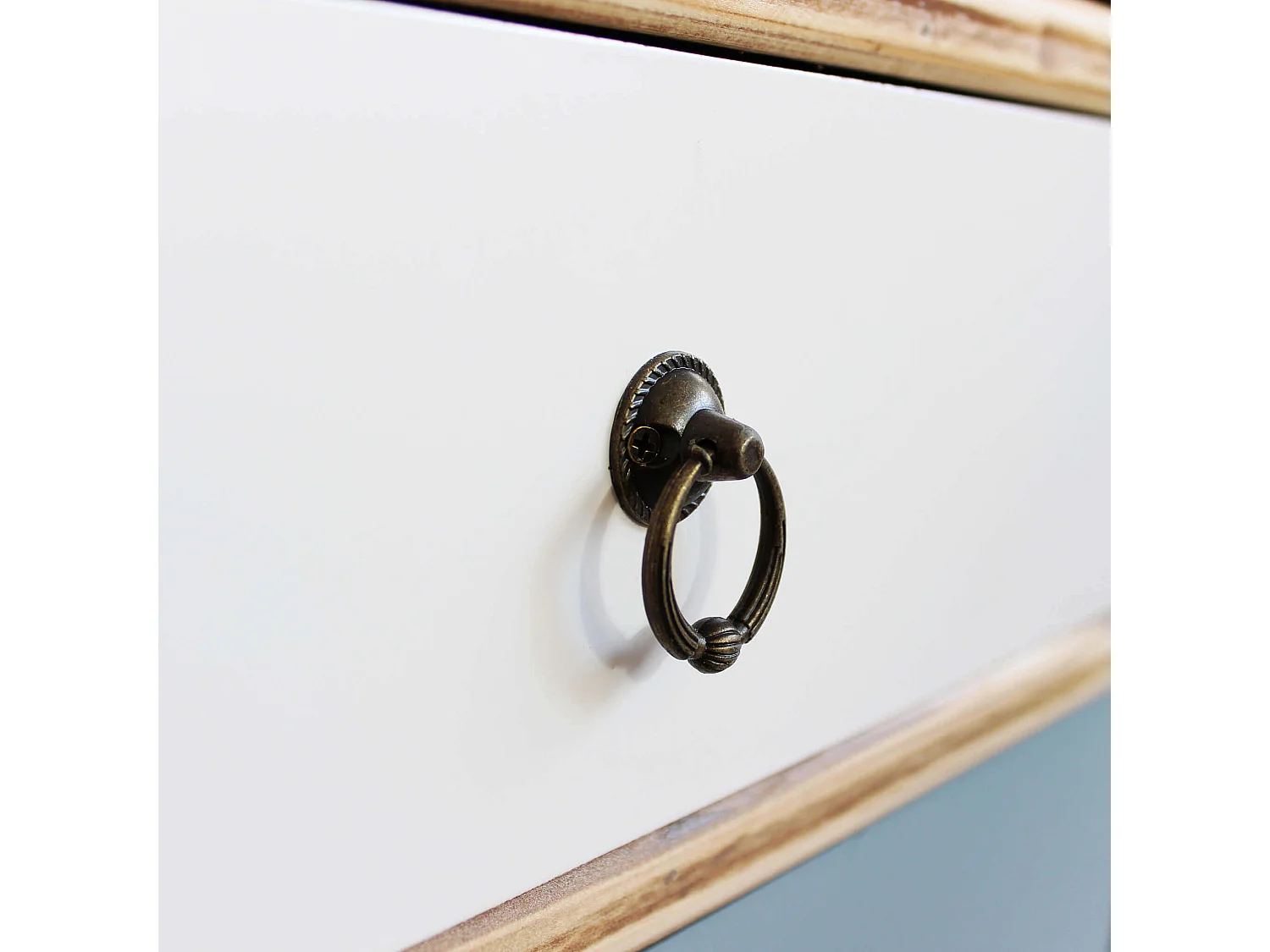 MilaniHome.it - Mobile Con 2 Ante, 2 Cassetti Colorati E 2 Ripiani Stile Industriale Cm 80x35x140 H Per Interno Casa Studio Ufficiodi coloreMulticolor