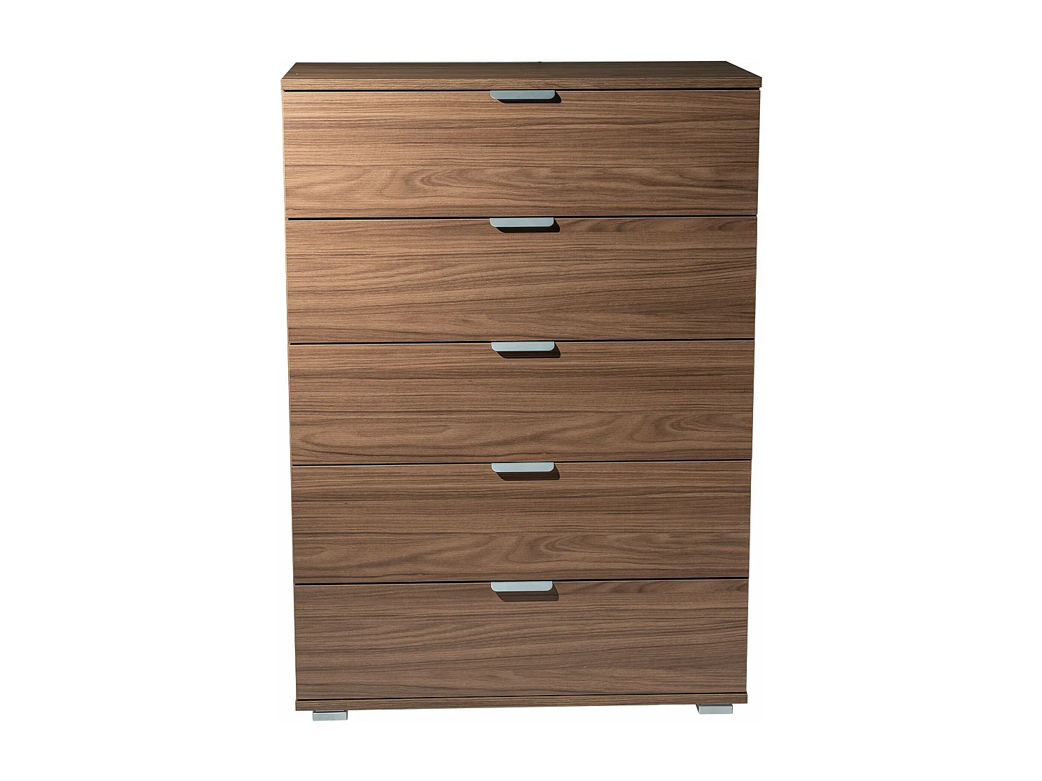 MilaniHome.it - cassettiera 5 cassetti per soggiorno cucina bagno fatto in Italia cm 75x38x103 hdi coloreMarrone