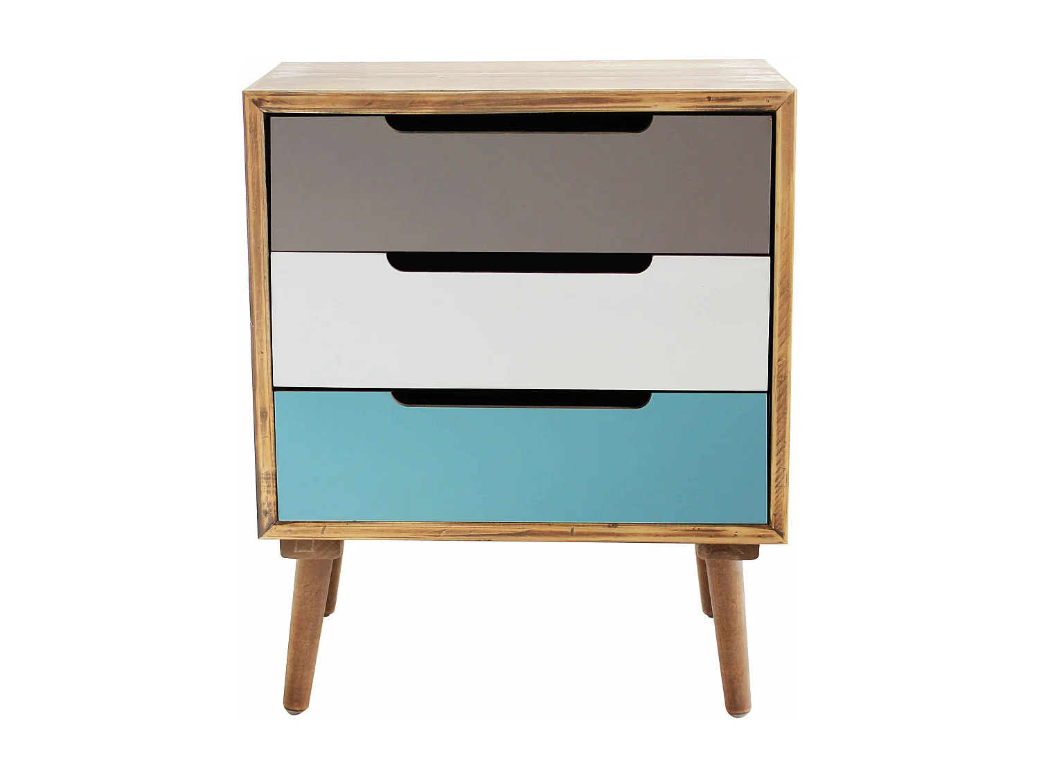 MilaniHome.it - Mobiletto 3 Cassetti 45,5x35,5x57,5 Per Interno Camera Cameretta Salotto Ingresso Cucinadi coloreMulticolor