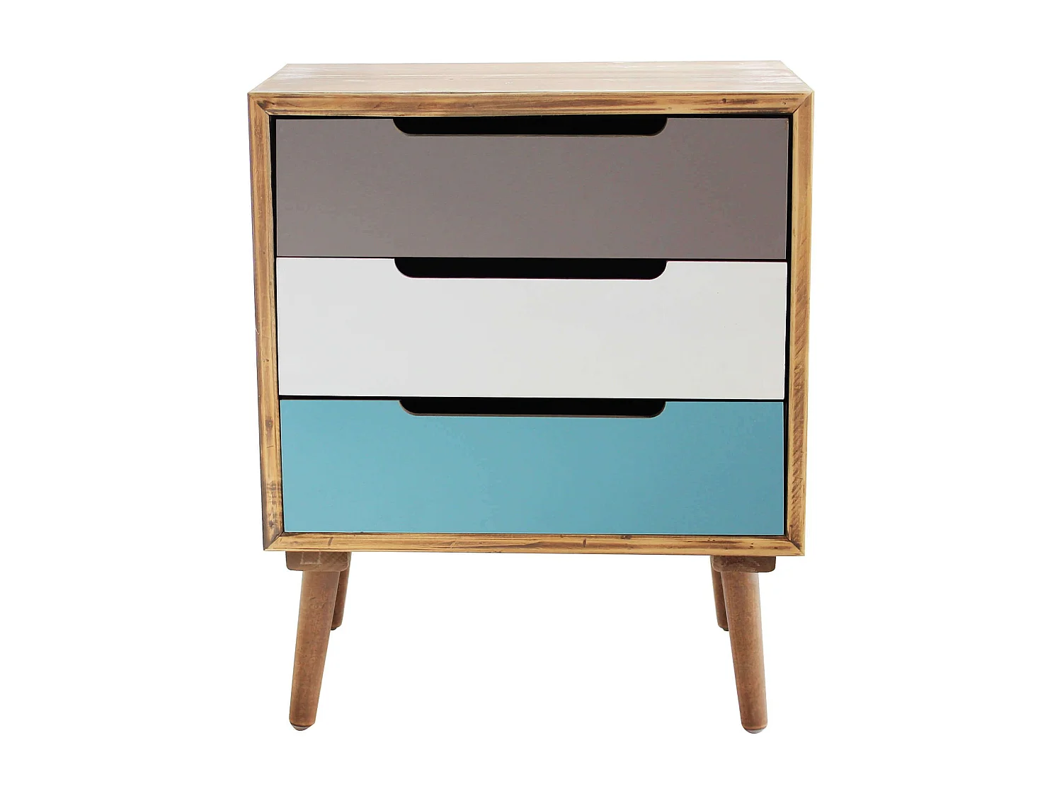 MilaniHome.it - Mobiletto 3 Cassetti 45,5x35,5x57,5 Per Interno Camera Cameretta Salotto Ingresso Cucinadi coloreMulticolor