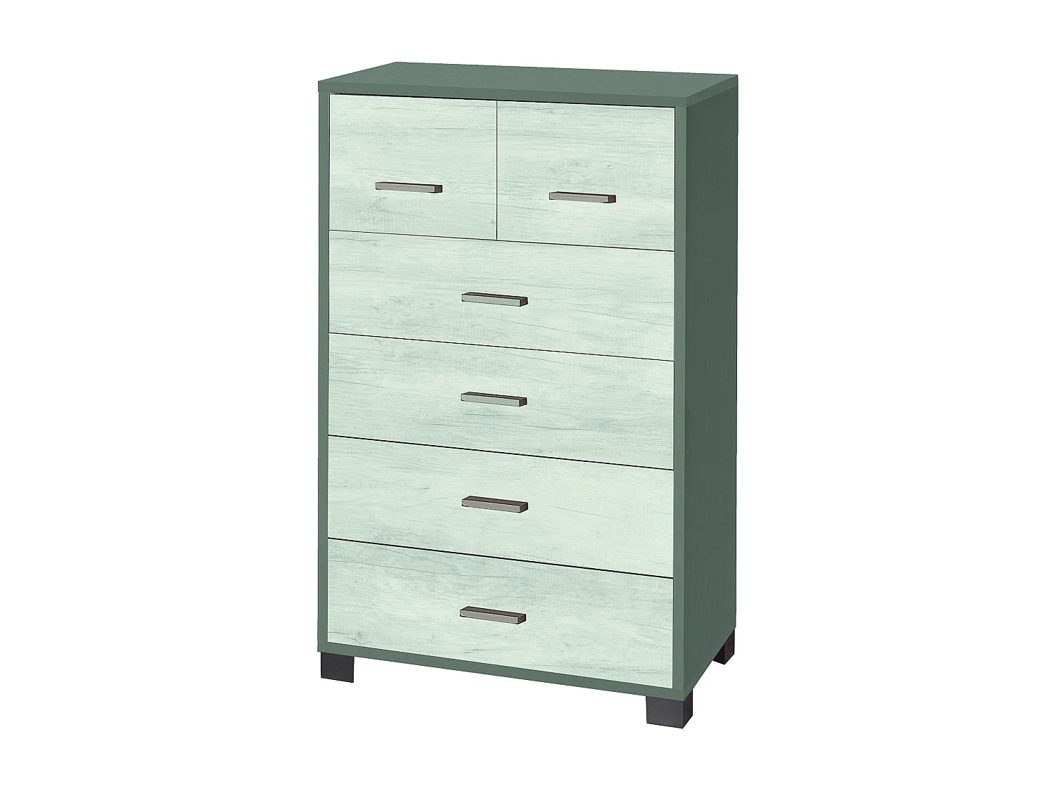 MilaniHome.it - cassettiera con 6 cassetti di design moderno cm 70 l x 41 p x 112 hdi coloreBianco