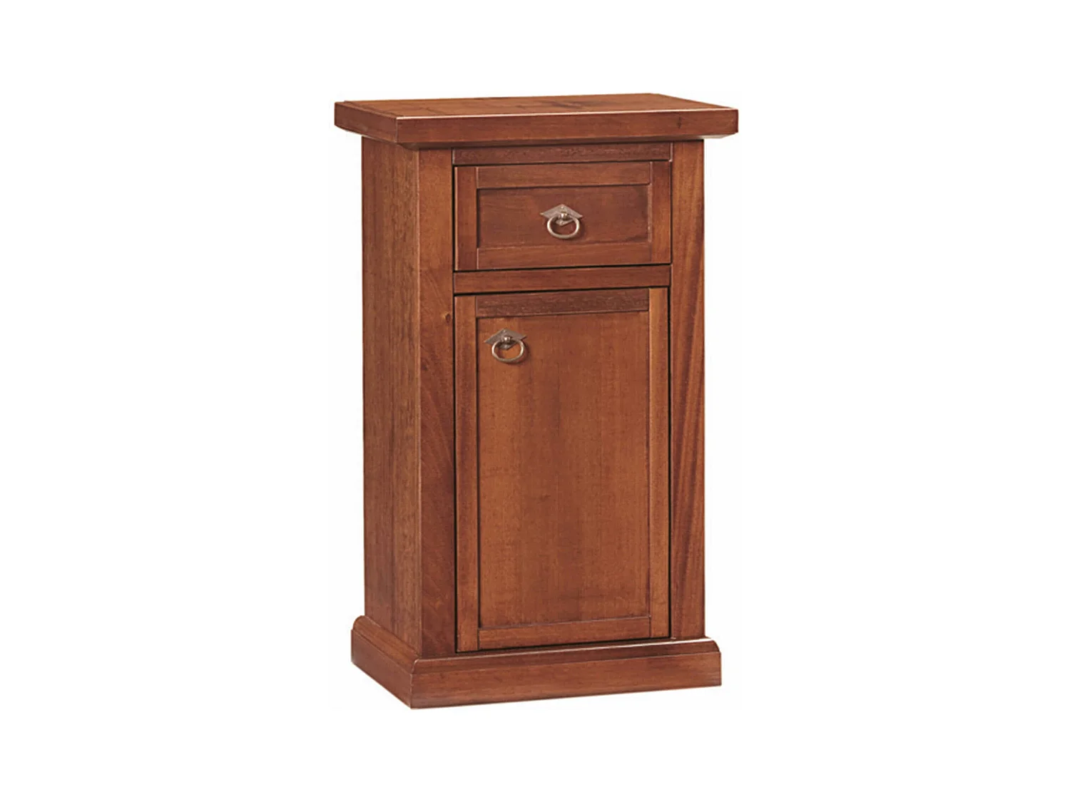 MilaniHome.it - Mobile Portatelefono In Legno Massello 46x31x76di coloreTinta noce