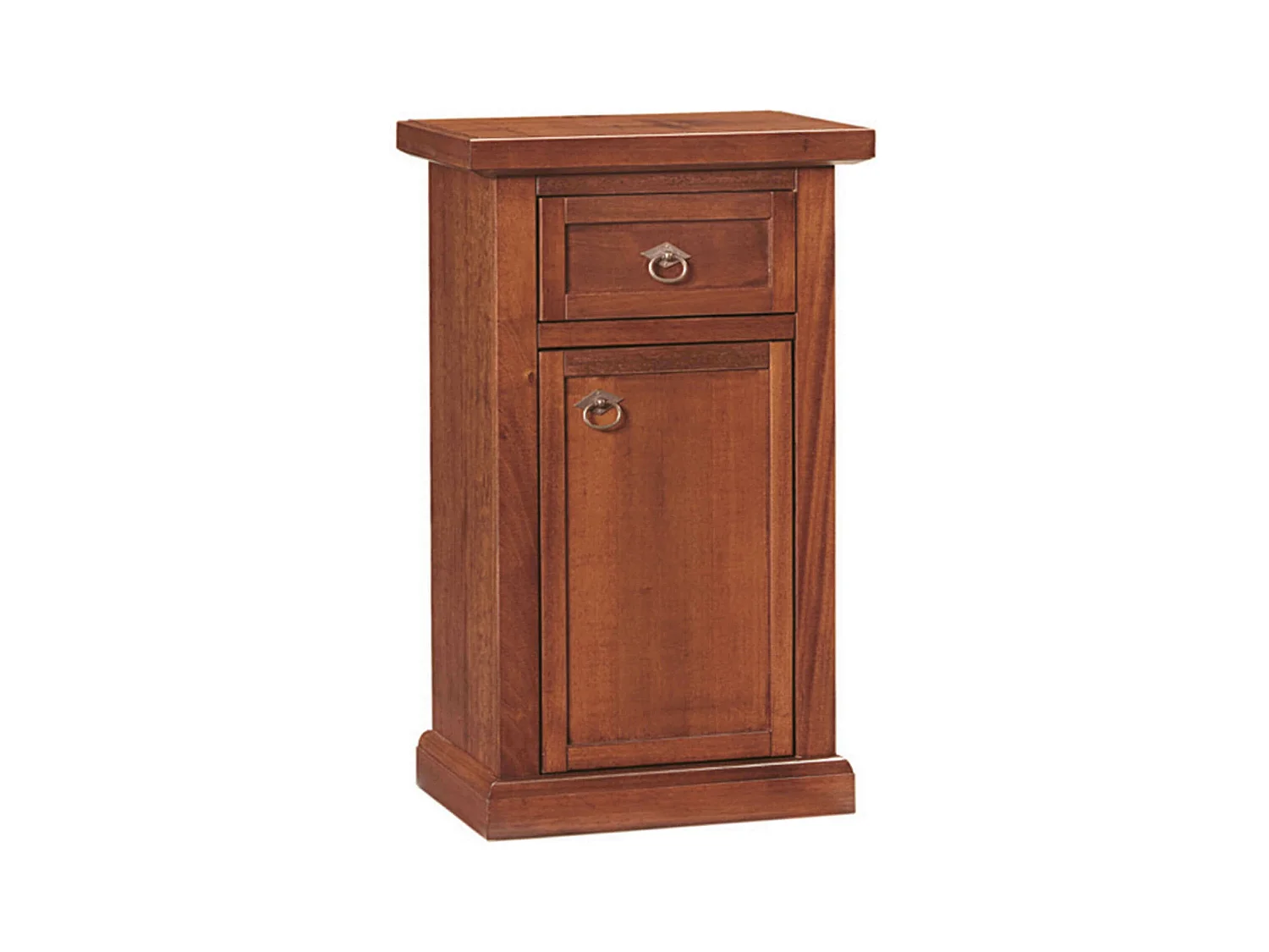 MilaniHome.it - Mobile Portatelefono In Legno Massello 46x31x76di coloreTinta noce