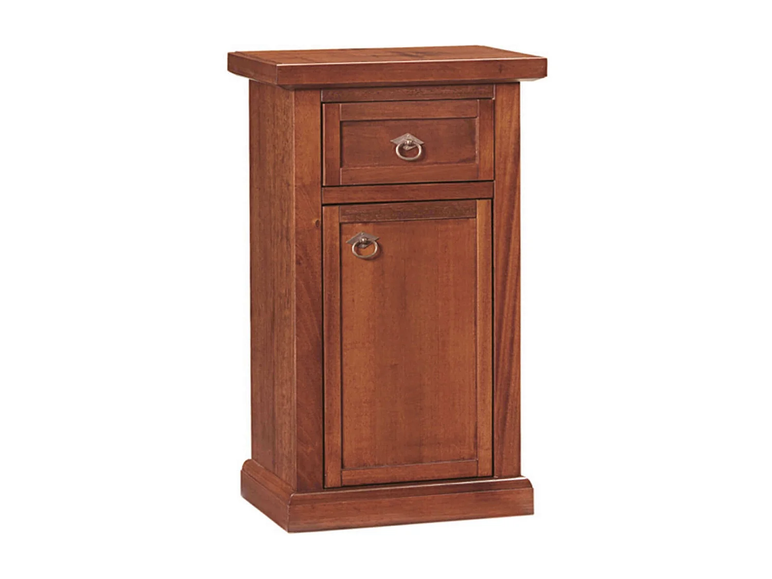 MilaniHome.it - Mobile Portatelefono In Legno Massello 46x31x76di coloreTinta noce