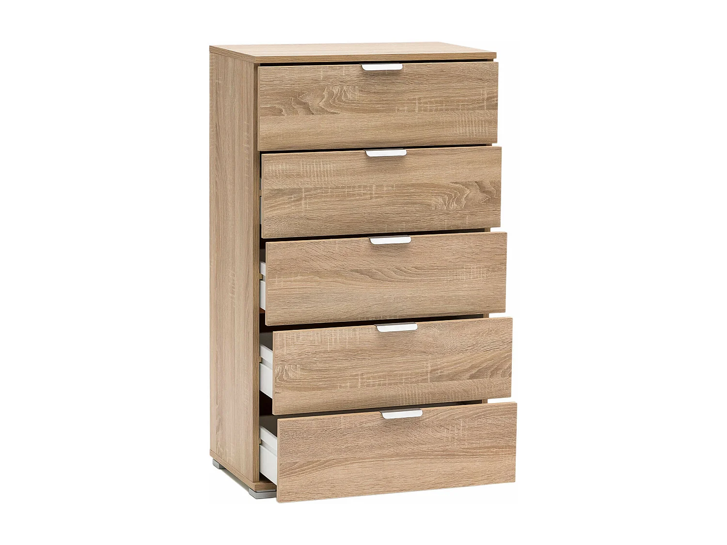 MilaniHome.it - cassettiera per soggiorno cucina bagno fatto in Italia cm 60x38x103 hdi coloreMarrone chiaro