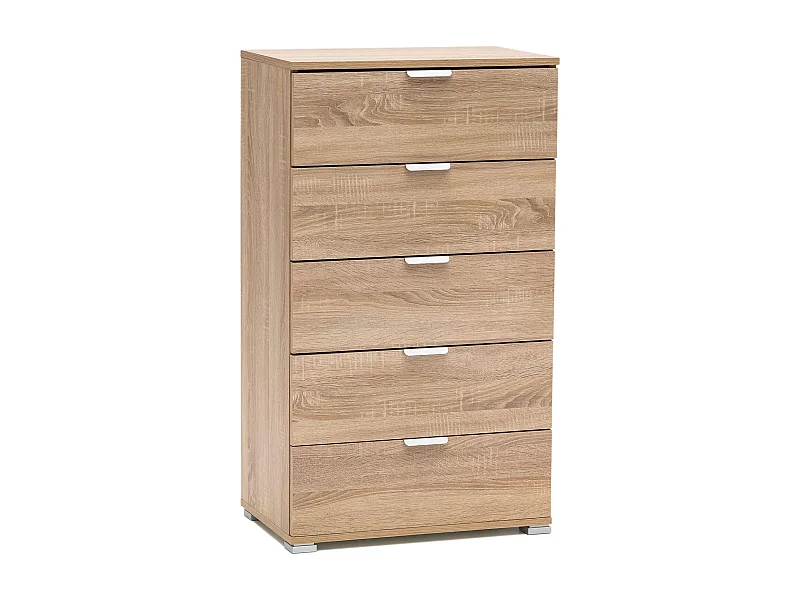 MilaniHome.it - cassettiera per soggiorno cucina bagno fatto in Italia cm 60x38x103 hdi coloreMarrone chiaro