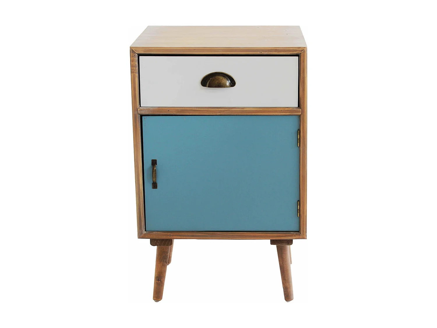 MilaniHome.it - Mobiletto 1 Anta 1 Cassetto 40x36,5x64 Per Interno Camera Cameretta Salotto Ingresso Cucinadi coloreMulticolor