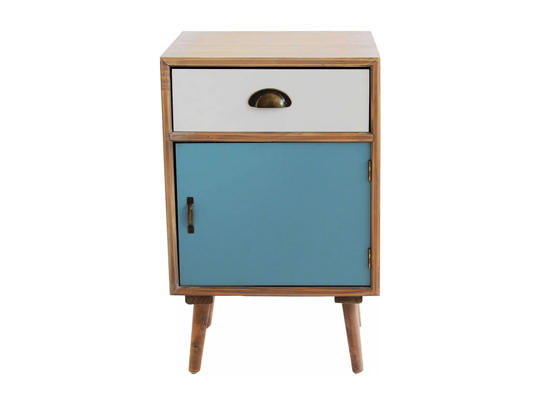 MilaniHome.it - Mobiletto 1 Anta 1 Cassetto 40x36,5x64 Per Interno Camera Cameretta Salotto Ingresso Cucinadi coloreMulticolor