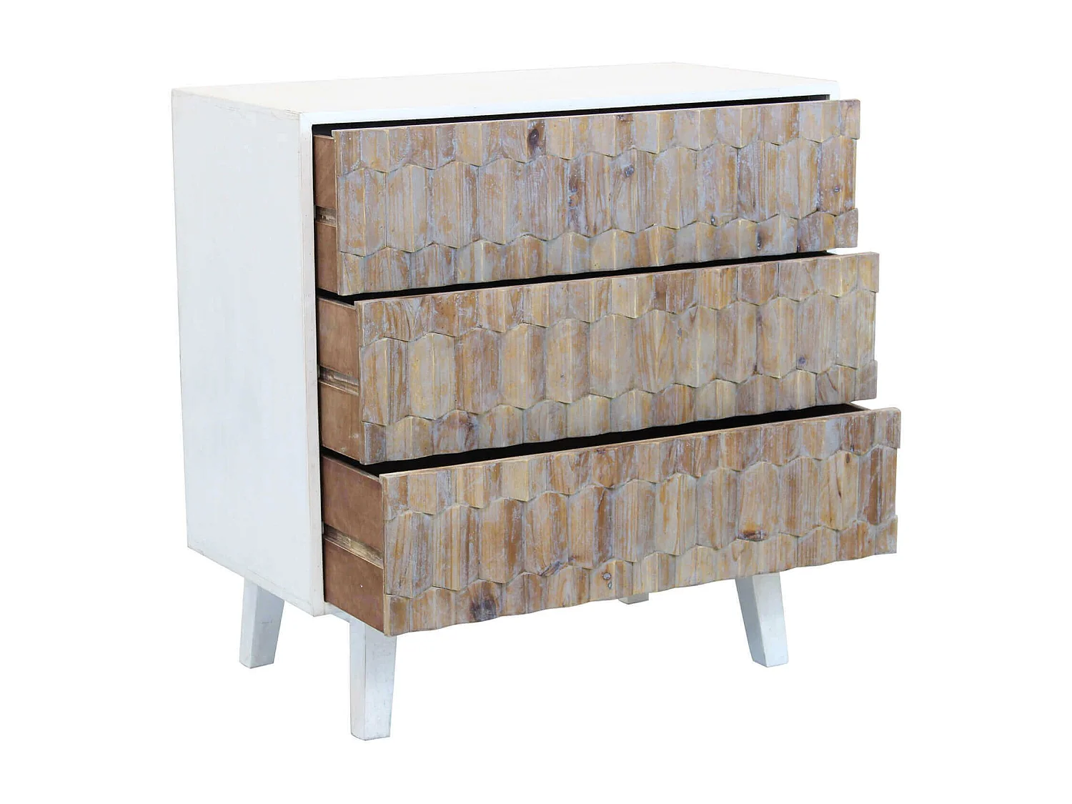 MilaniHome.it - cassettiera in legno di design moderno per salotto cucina sala da pranzo cm 88x45x89 hdi coloreBianco