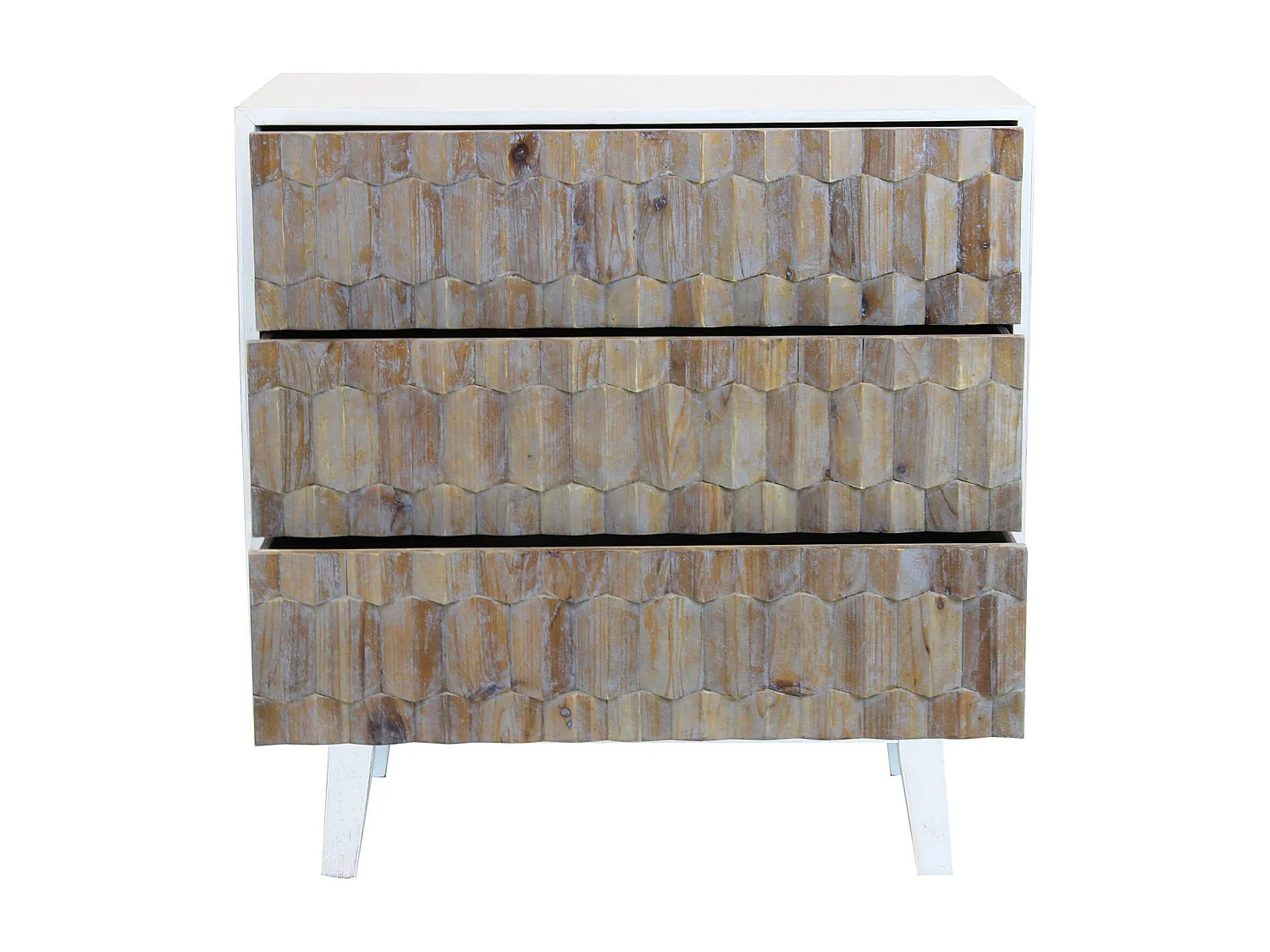 MilaniHome.it - cassettiera in legno di design moderno per salotto cucina sala da pranzo cm 88x45x89 hdi coloreBianco