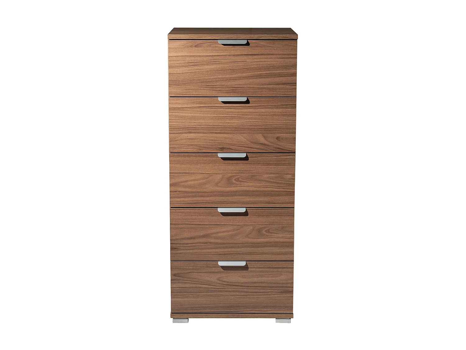 MilaniHome.it - cassettiera 5 cassetti per soggiorno cucina bagno fatto in Italia cm 45x38x103 hdi coloreMarrone