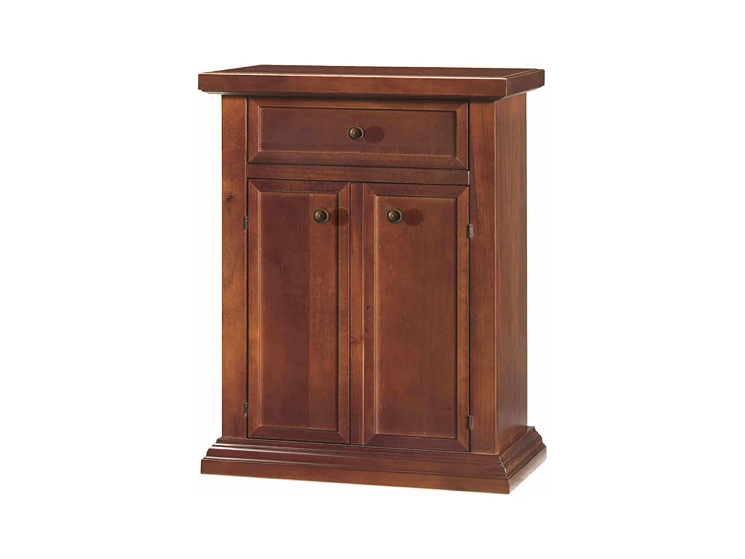 MilaniHome.it - Mobile Portatelefono In Legno Massello 60x36x73di coloreTinta noce