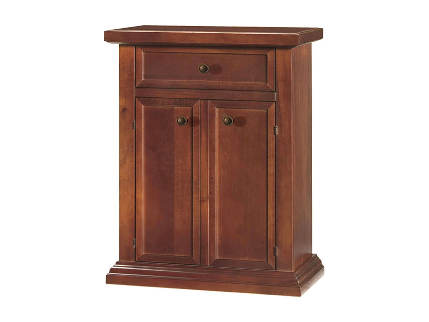 MilaniHome.it - Mobile Portatelefono In Legno Massello 60x36x73di coloreTinta noce