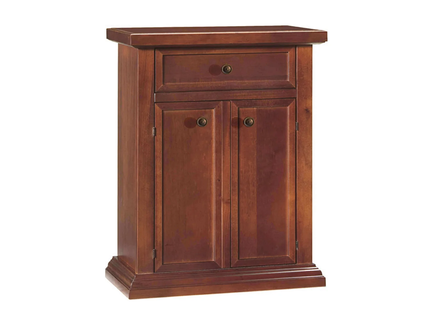 MilaniHome.it - Mobile Portatelefono In Legno Massello 60x36x73di coloreTinta noce