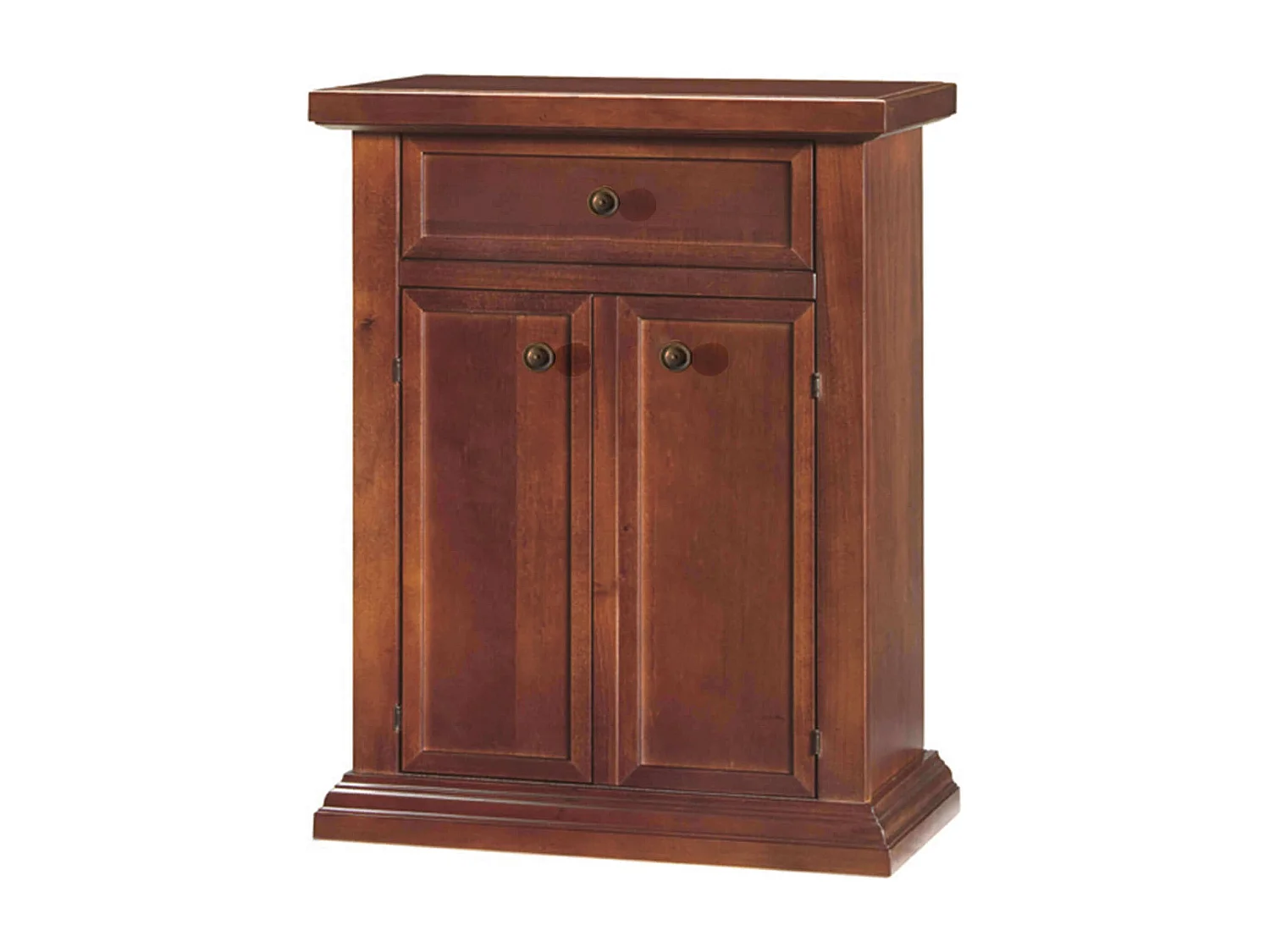 MilaniHome.it - Mobile Portatelefono In Legno Massello 60x36x73di coloreTinta noce