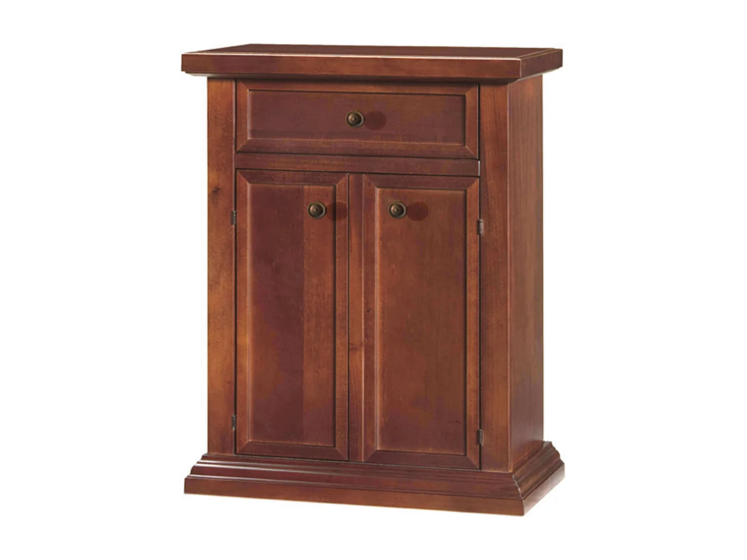 MilaniHome.it - Mobile Portatelefono In Legno Massello 60x36x73di coloreTinta noce