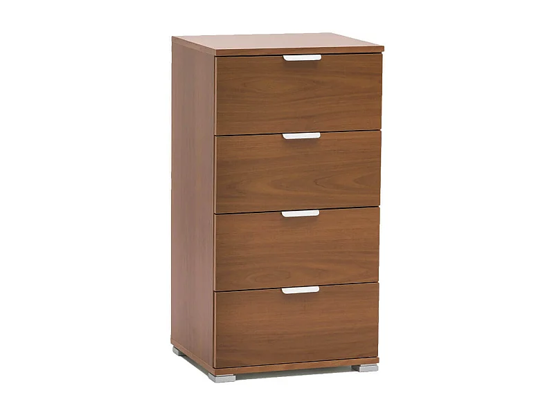 MilaniHome.it - cassettiera 4 cassetti per soggiorno cucina bagno fatto in Italia cm 45x38x85 hdi coloreMarrone