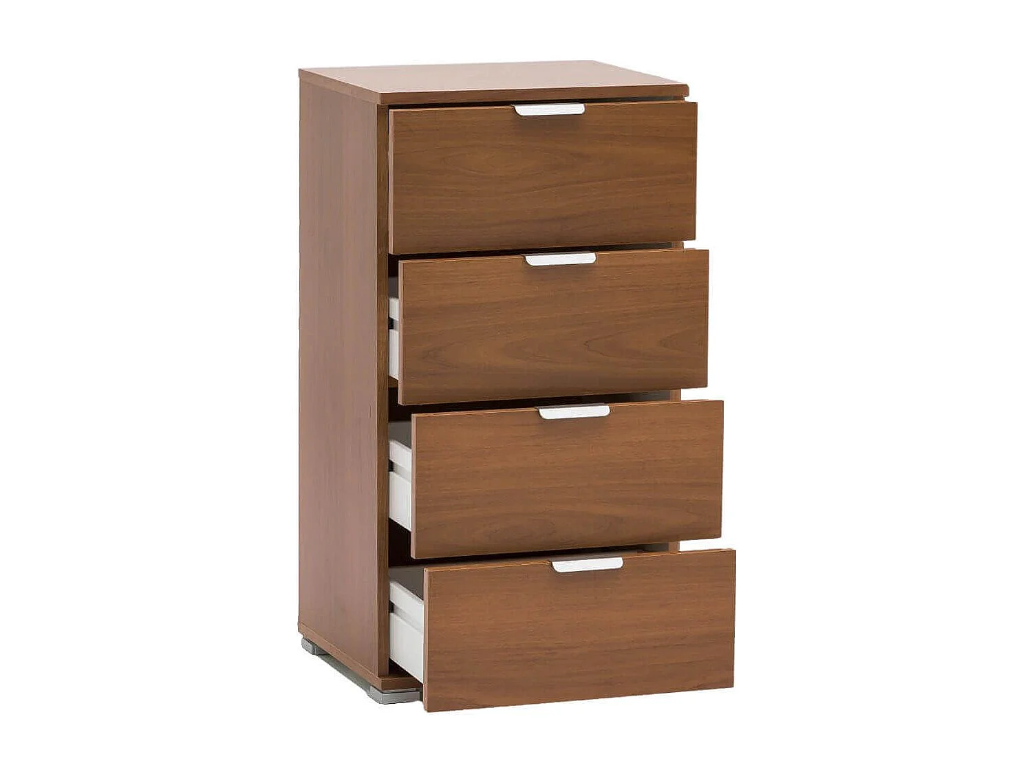 MilaniHome.it - cassettiera 4 cassetti per soggiorno cucina bagno fatto in Italia cm 45x38x85 hdi coloreMarrone