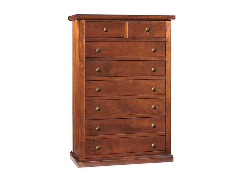 MilaniHome.it - Cassettiera In Legno Massello 87x45x127di coloreTinta noce