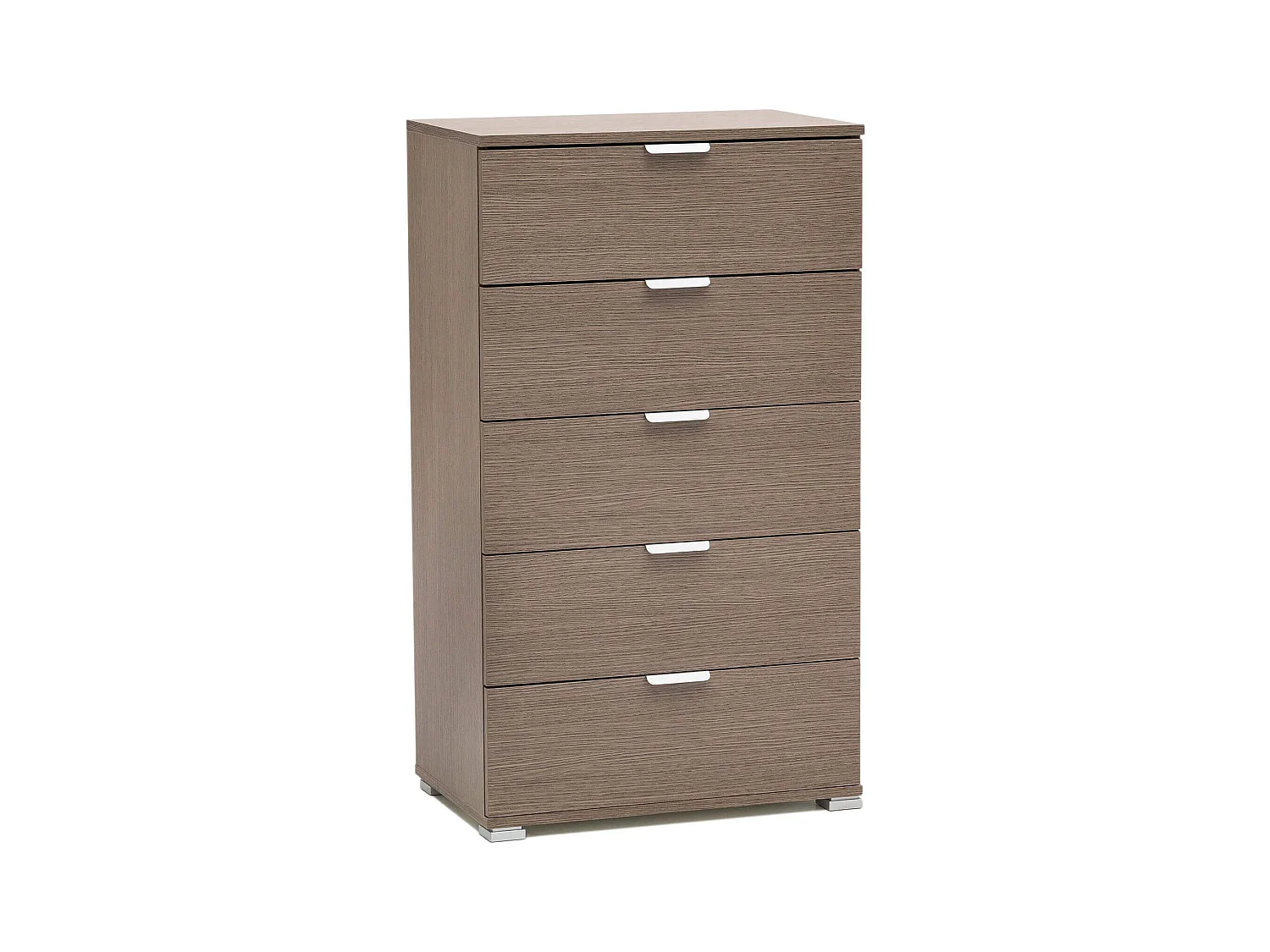 MilaniHome.it - cassettiera per soggiorno cucina bagno fatto in Italia cm 60x38x103 hdi coloreRovere grigio