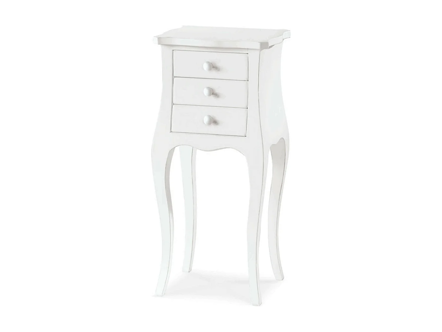 MilaniHome.it - Mobile Portatelefono In Legno Massello 34x31x72di coloreBianco