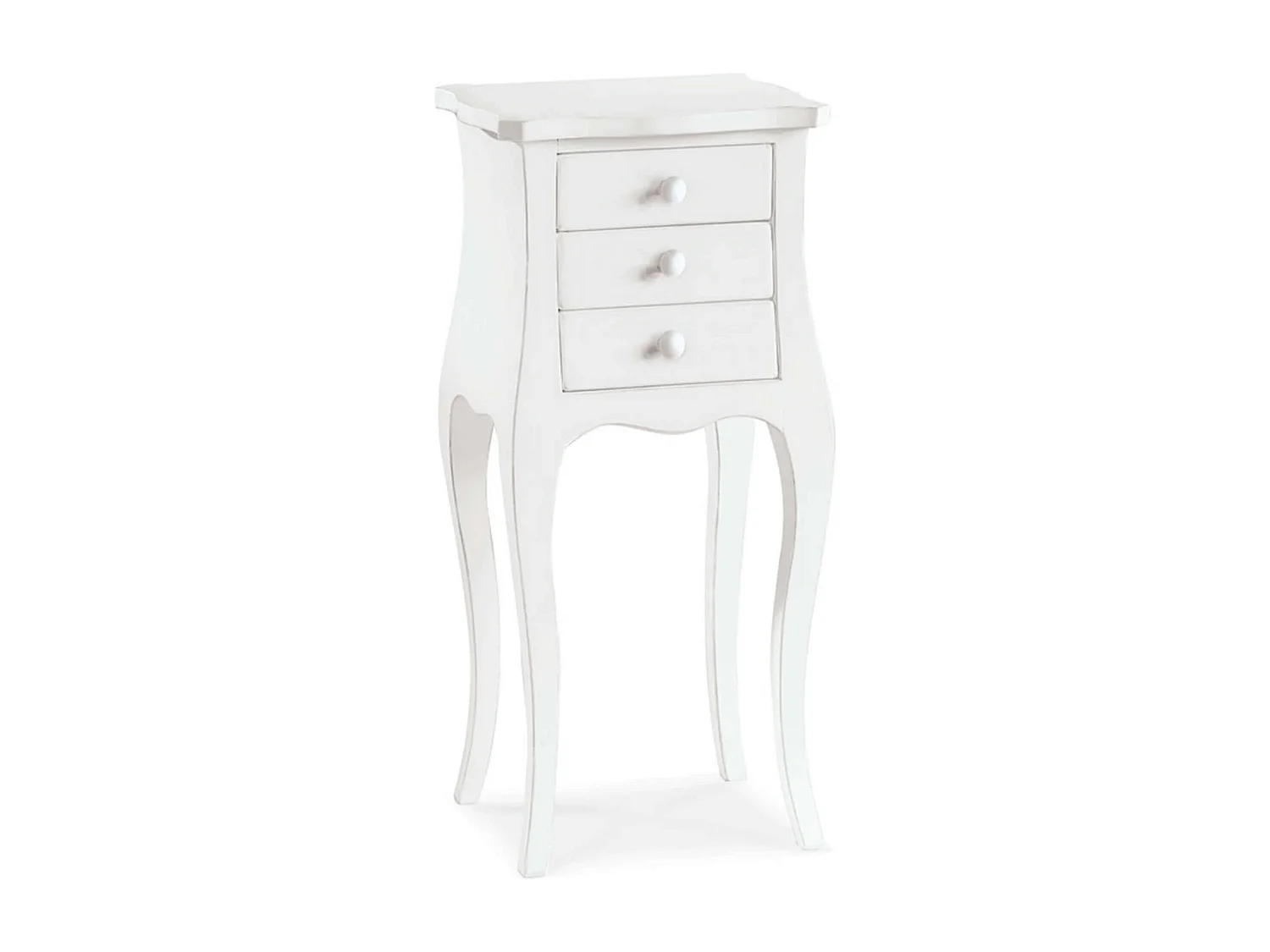 MilaniHome.it - Mobile Portatelefono In Legno Massello 34x31x72di coloreBianco