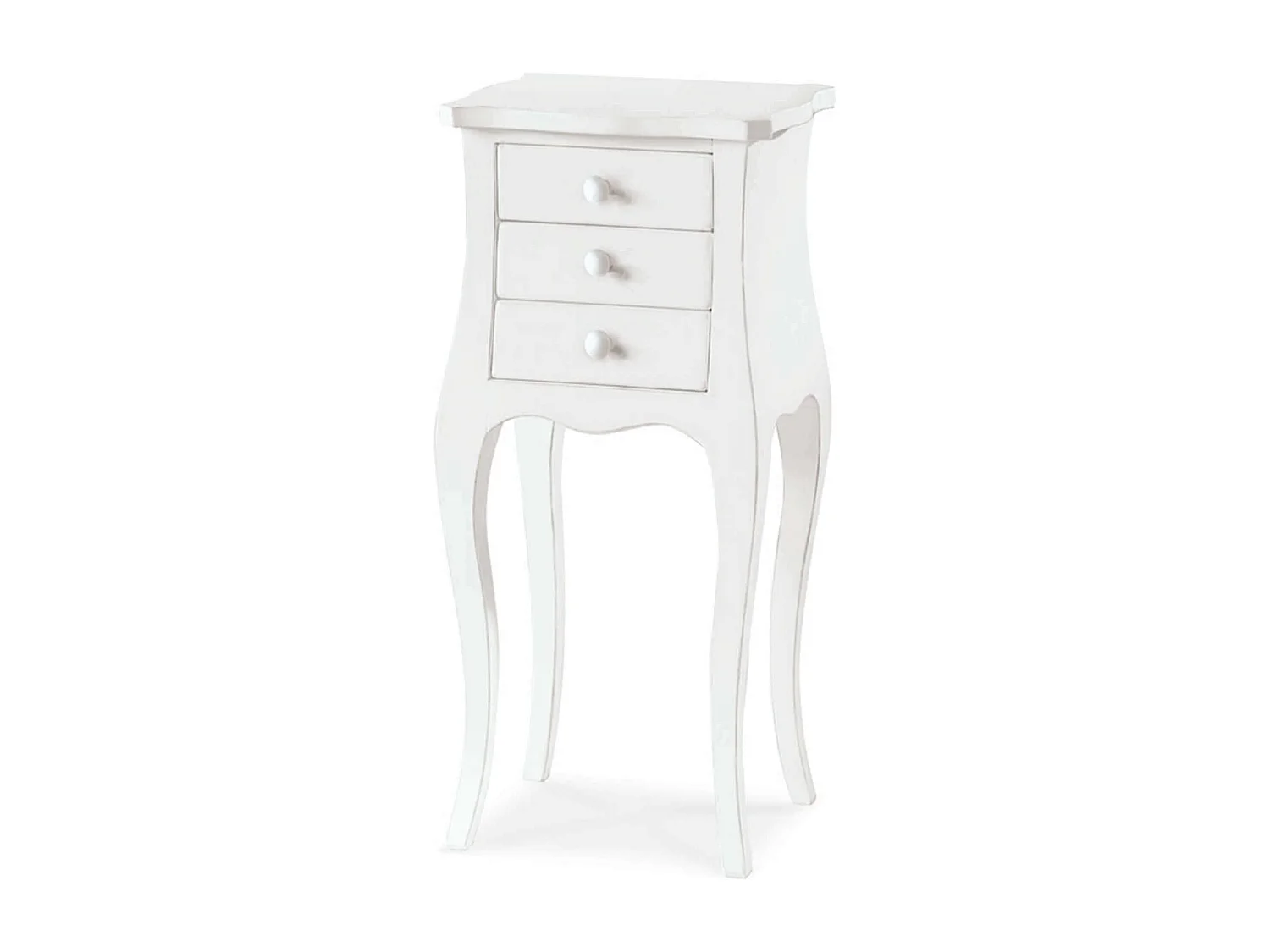 MilaniHome.it - Mobile Portatelefono In Legno Massello 34x31x72di coloreBianco